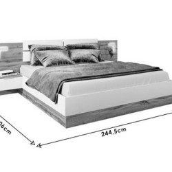 Wooden Bed with Storage Space (PK)10